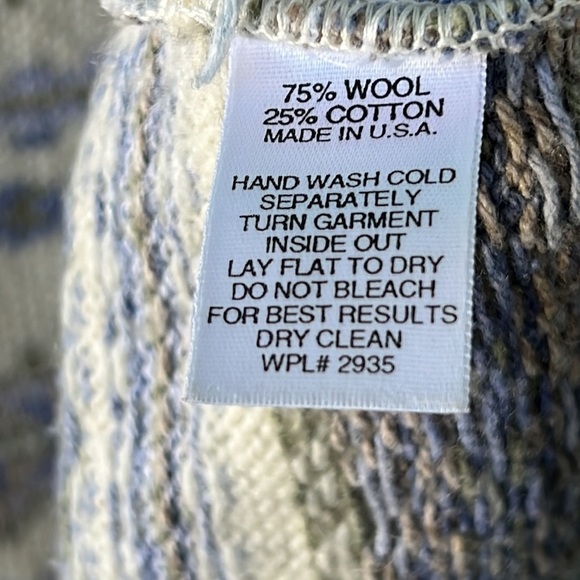 ALPS WOOL SCANDINAVIAN NORDIC FAIR ISLE BUTTON CARDIGAN SIZE MEDIUM - Picture 4 of 6